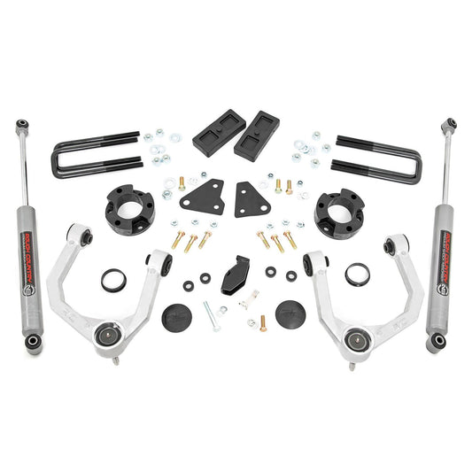 ROUGH COUNTRY 3.5 Inch Lift Kit | N3 | Cast Steel Knuckles | Ford Ranger 4WD (2019-2023) | 500011