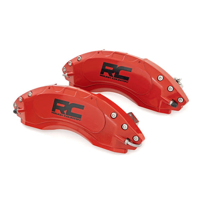 ROUGH COUNTRY Caliper Covers | Front and Rear | Red | Jeep Gladiator JT 4WD (2020-2025) | 71142_A