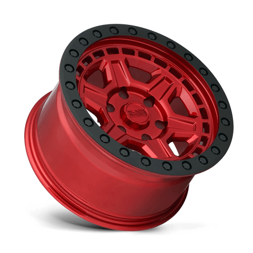 Black Rhino RENO Candy Red W/ Black Ring & Bolt off-road wheel for rugged vehicles