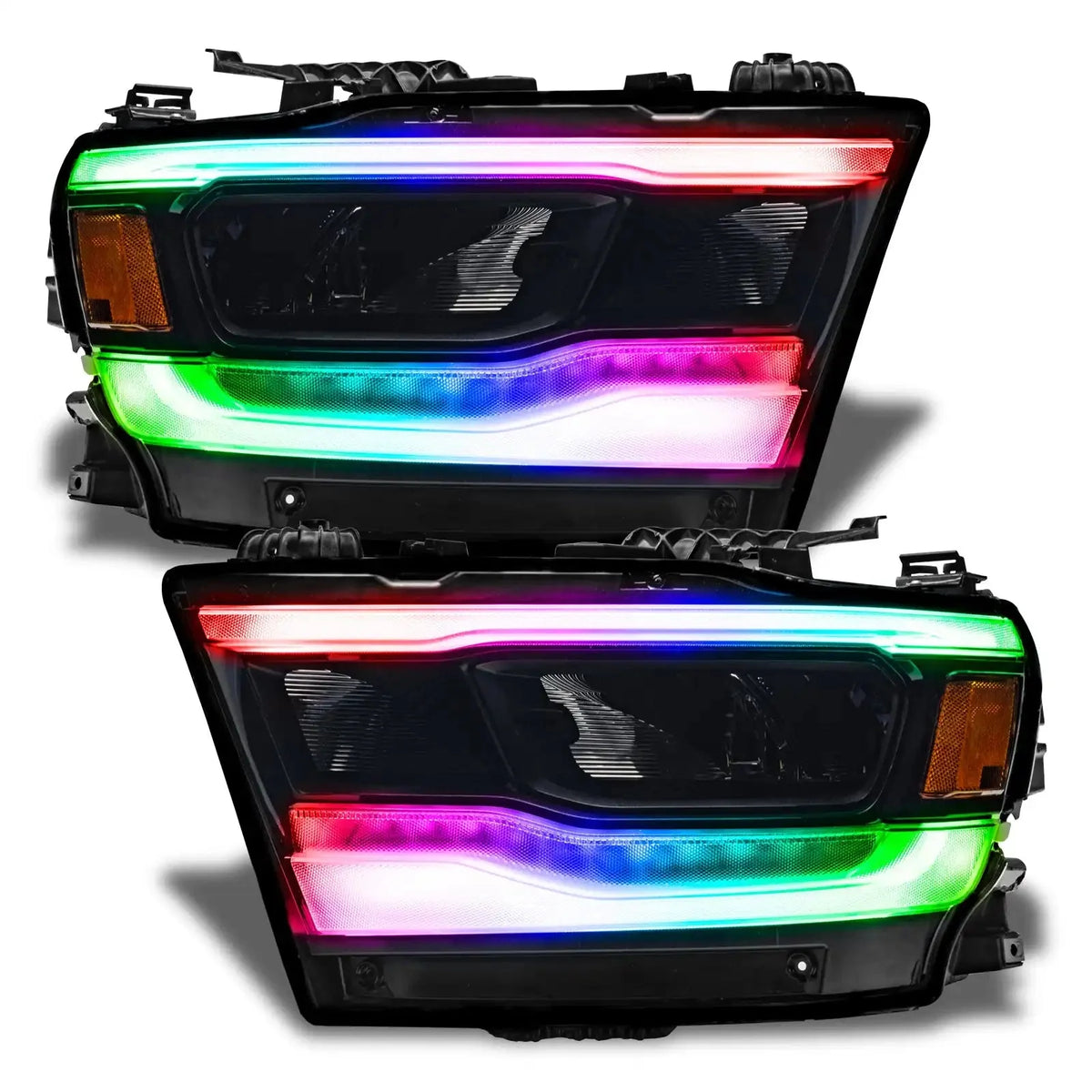 ORACLE Lighting | RGB+W DRL Upgrade | RAM 1500 Reflector LED Headlights | 1281-339, 1281-335