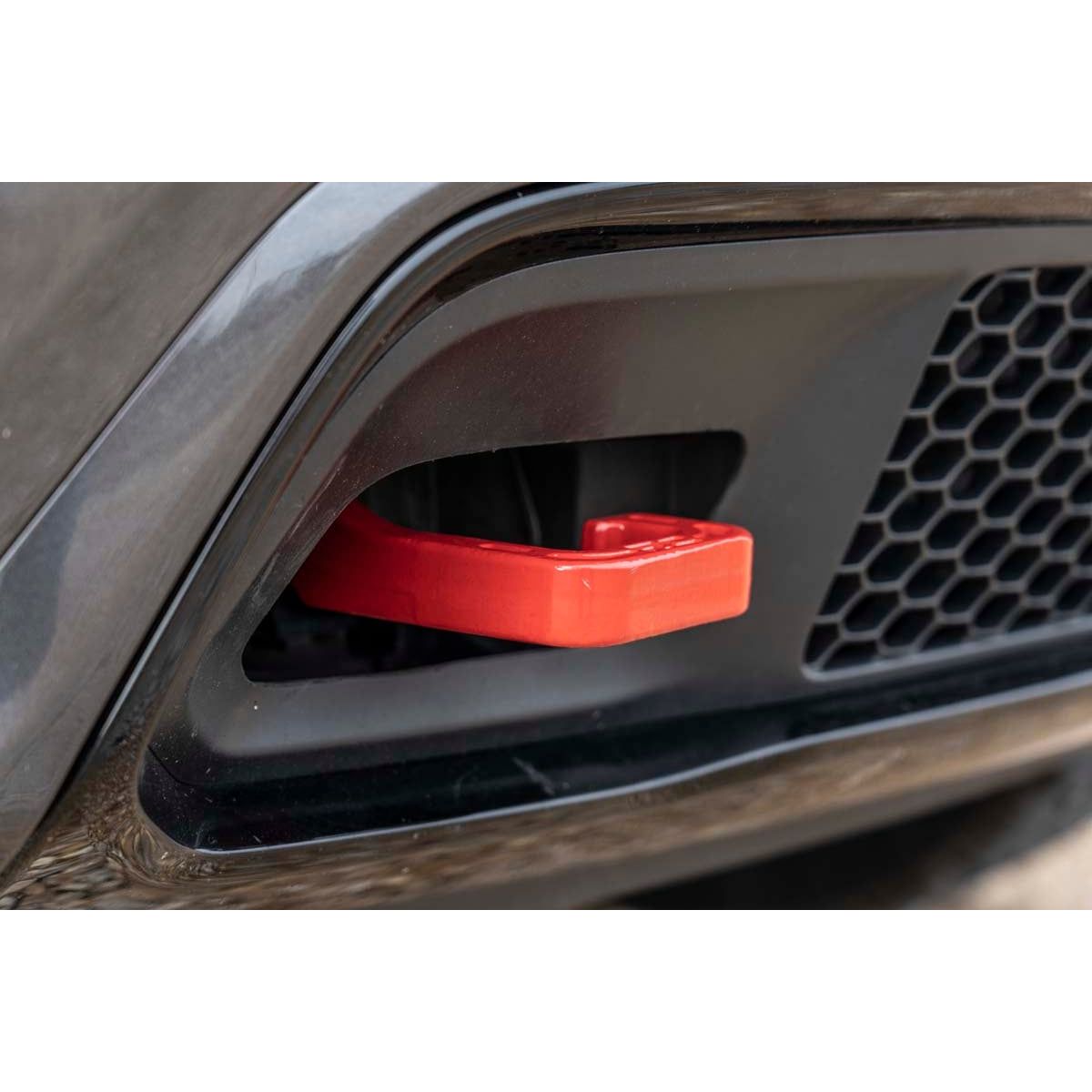 ROUGH COUNTRY Tow Hooks | Forged | Red | Jeep Grand Cherokee 2WD/4WD (2015-2022) | RS133