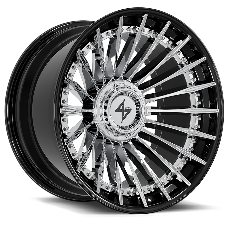 SENTALI BARREL FORGED XTREME BFX1 Gloss Black Lip / Chrome Centre