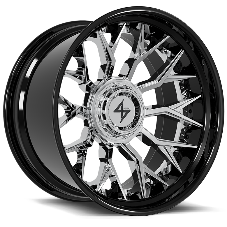 SENTALI BARREL FORGED XTREME BFX2 Gloss Black Lip / Chrome Centre