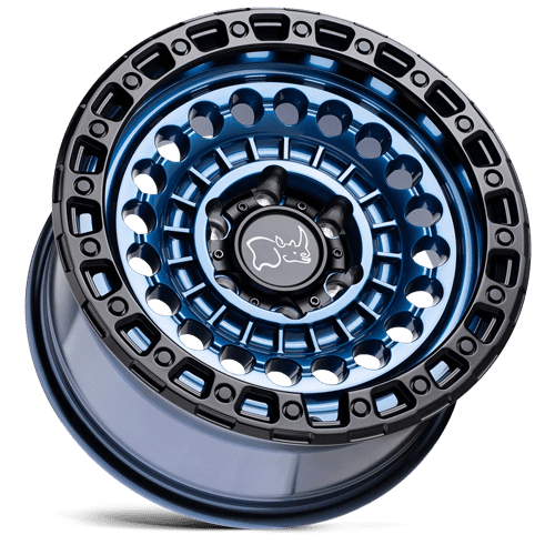 Black Rhino SENTINEL Cobalt Blue W/ Black Ring off-road capable wheel with mechanical design styling