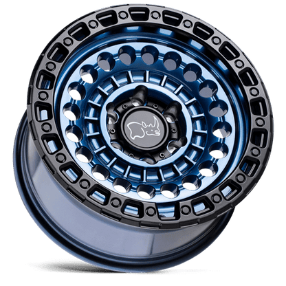 Black Rhino SENTINEL Cobalt Blue W/ Black Ring off-road capable wheel with mechanical design styling