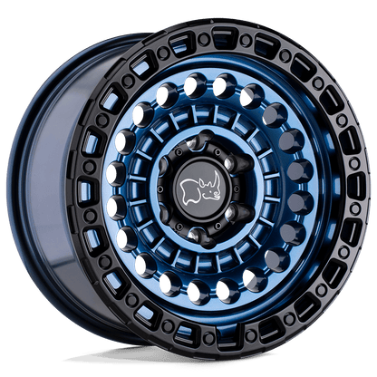Black Rhino SENTINEL Cobalt Blue W/ Black Ring off-road capable monoblock wheel design
