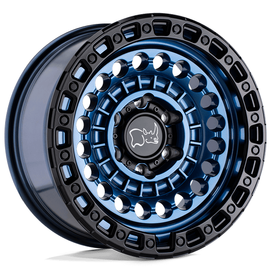 Black Rhino SENTINEL Cobalt Blue W/ Black Ring off-road capable monoblock wheel design