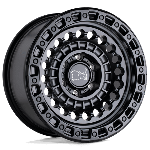 Black Rhino SENTINEL Matte Black wheel featuring a monoblock design and simulated beadlock ring.