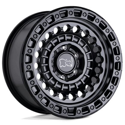 Black Rhino SENTINEL Matte Black wheel featuring a monoblock design and simulated beadlock ring.