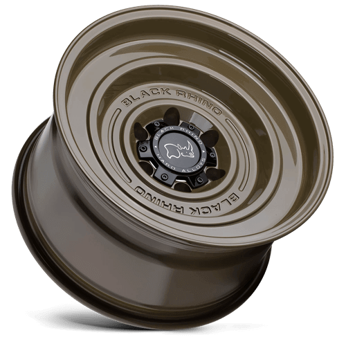 Black Rhino SOLID Gloss Alligator Green wheel showcasing its sleek monoblock design and durable finish.