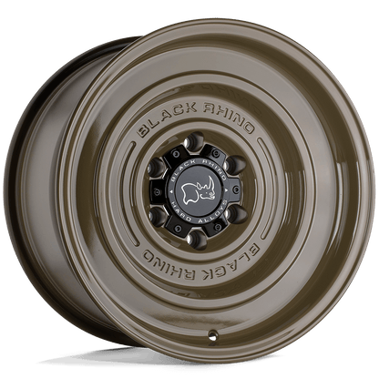 Black Rhino SOLID Gloss Alligator Green wheel designed for off-road adventures with a robust monoblock design.