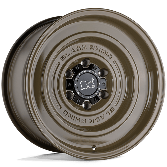 Black Rhino SOLID Gloss Alligator Green wheel designed for off-road adventures with a robust monoblock design.
