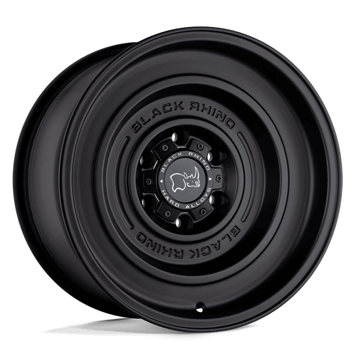Black Rhino SOLID Matte Black wheel featuring a simplistic design with no exposed hardware.