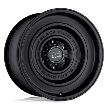 Black Rhino SOLID Matte Black wheel featuring a simplistic design with no exposed hardware.