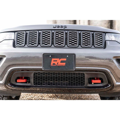 ROUGH COUNTRY Tow Hooks | Forged | Red | Jeep Grand Cherokee 2WD/4WD (2015-2022) | RS133
