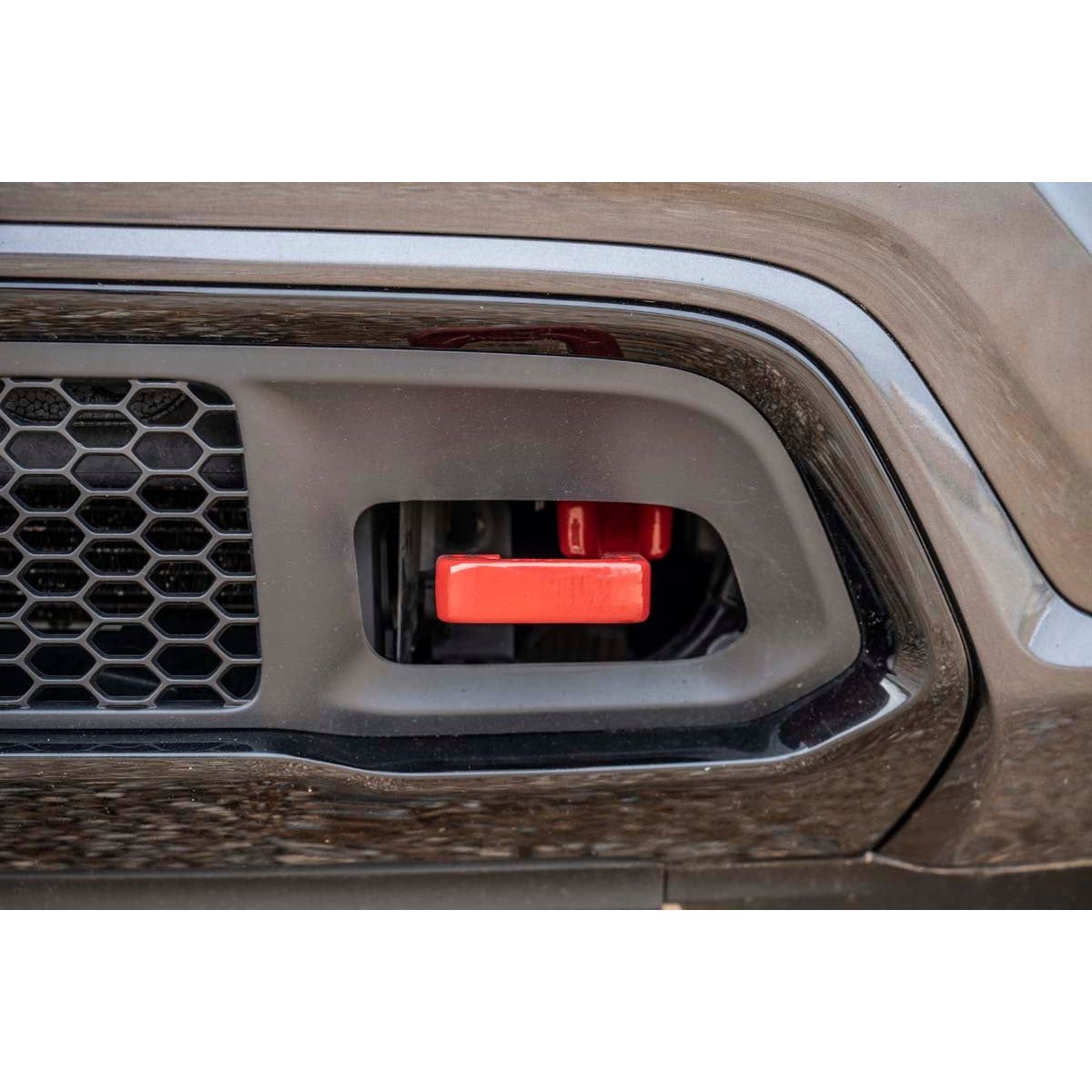 ROUGH COUNTRY Tow Hooks | Forged | Red | Jeep Grand Cherokee 2WD/4WD (2015-2022) | RS133