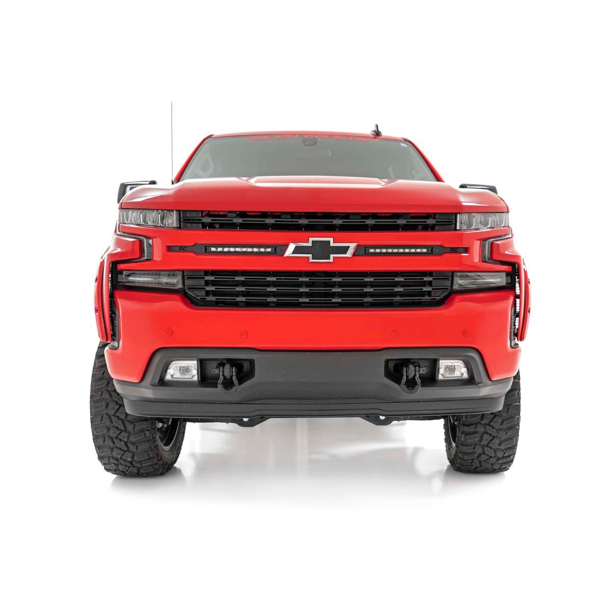 ROUGH COUNTRY Tow Hook Brackets | D-Ring Combo | Chevy Silverado 1500 2WD/4WD (2019-2025 & Classic) | RS155