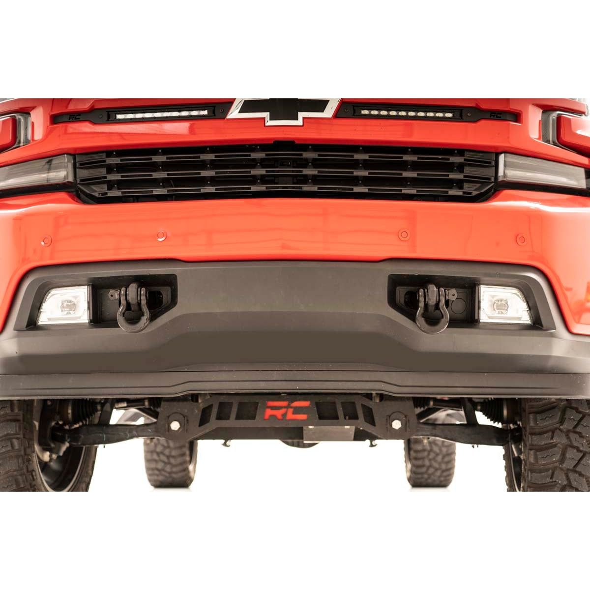 ROUGH COUNTRY Tow Hook Brackets | Chevy Silverado 1500 2WD/4WD (2019-2025 & Classic) | RS147