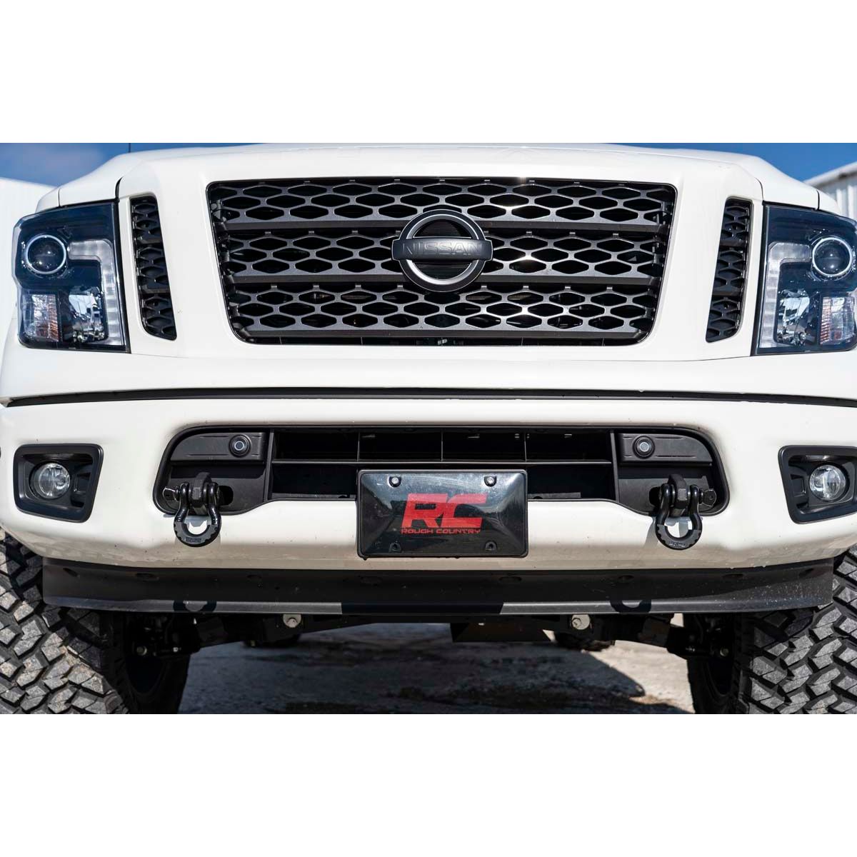 ROUGH COUNTRY Tow Hook Brackets | Nissan Titan 2WD/4WD (2017-2024) | RS149