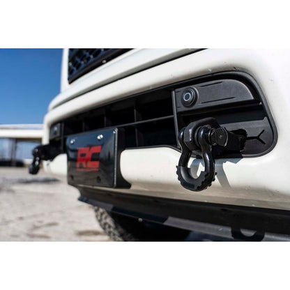 ROUGH COUNTRY Tow Hook Brackets | D-Ring Combo | Nissan Titan 2WD/4WD (2017-2024) | RS160