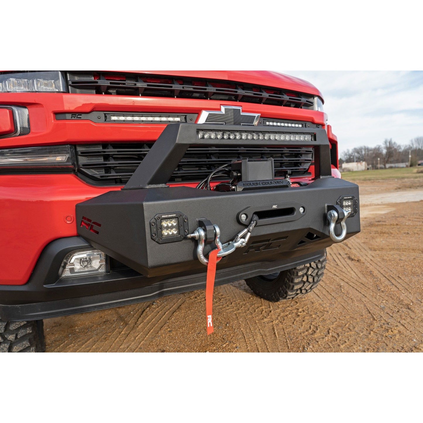 ROUGH COUNTRY EXO Winch Mount Kit | Chevy Silverado 1500 2WD/4WD (2019-2022) | 10765