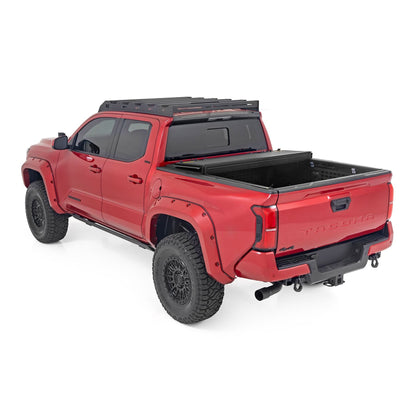 ROUGH COUNTRY Hard Tri-Fold Flip Up Bed Cover | 5' Bed | Toyota Tacoma 2WD/4WD (2024-2025) | 49415551