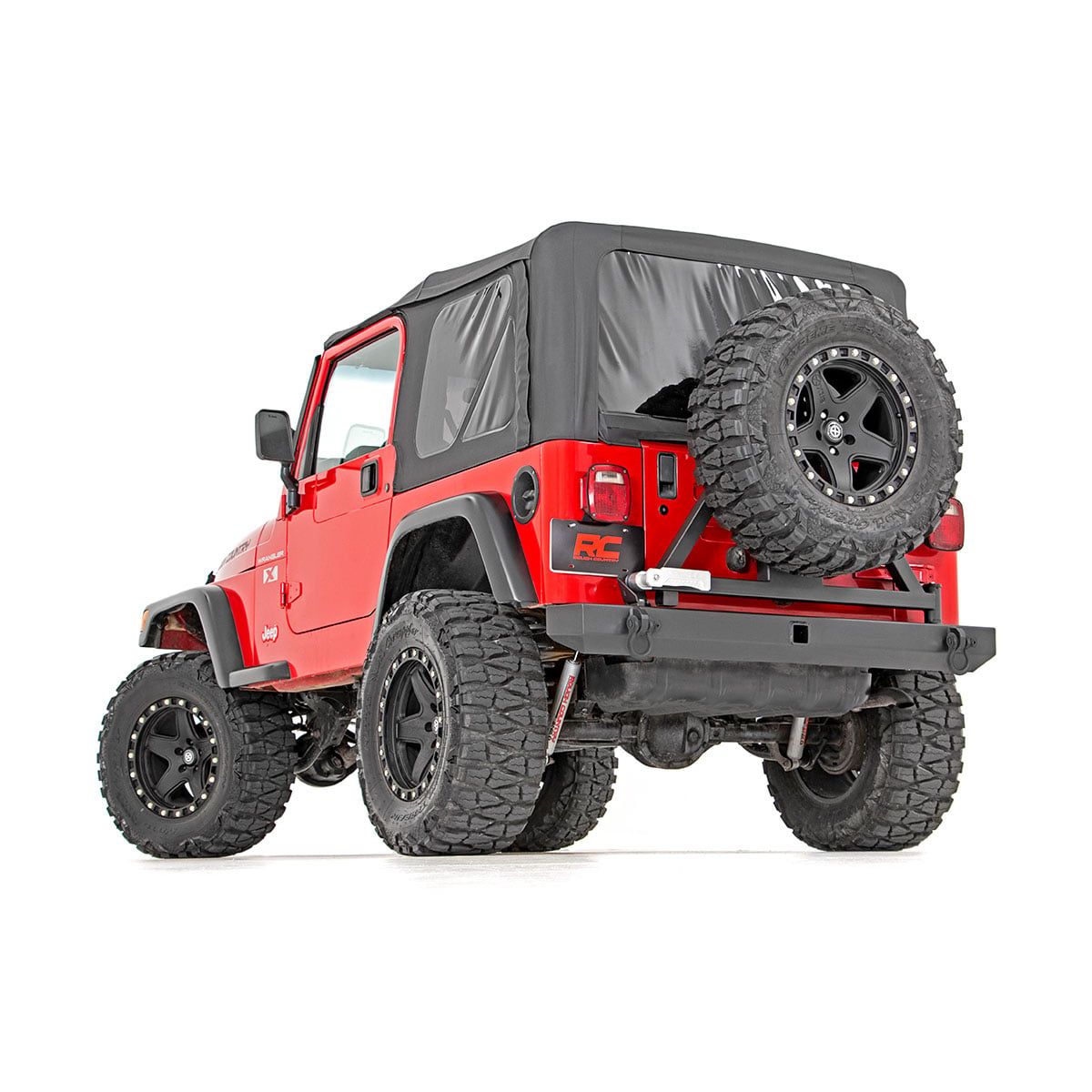 ROUGH COUNTRY Rear Bumper | Tire Carrier | Jeep Wrangler TJ (97-06)/Wrangler Unlimited (04-06)  | 10592A