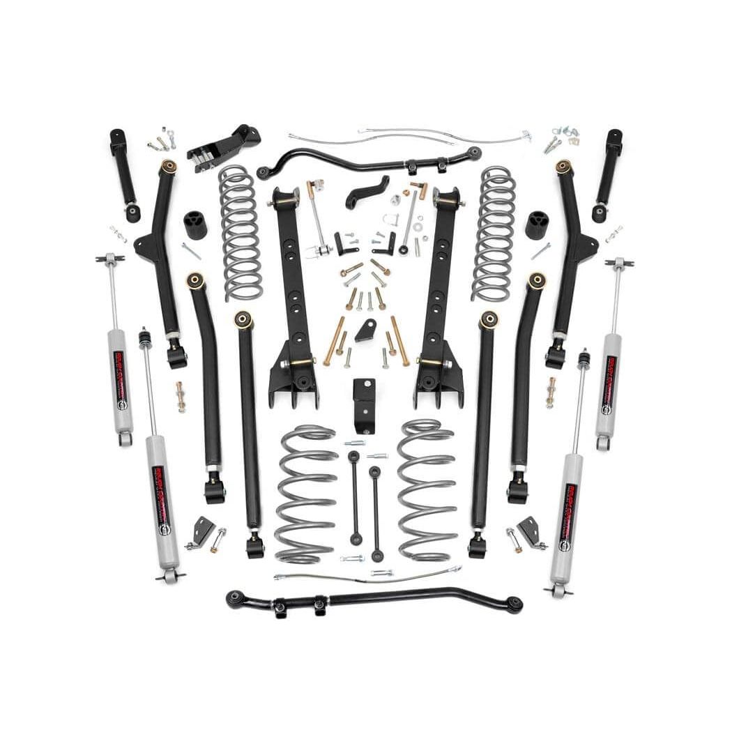 ROUGH COUNTRY 6 Inch Lift Kit | Long Arm | Jeep Wrangler Unlimited 4WD (2004-2006) | 63122
