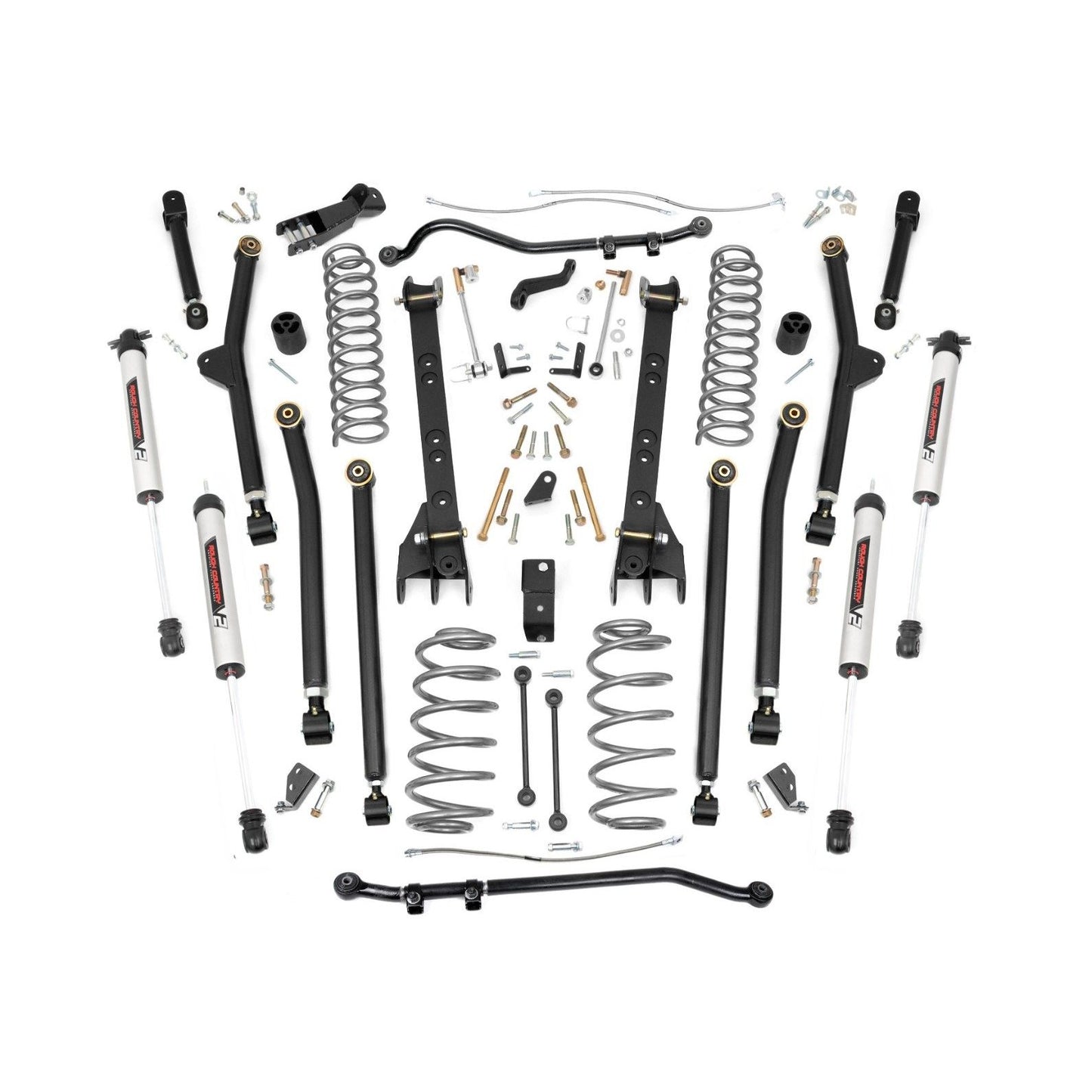 ROUGH COUNTRY 6 Inch Lift Kit | Long Arm | V2 | Jeep Wrangler TJ 4WD (1997-2006) | 65970