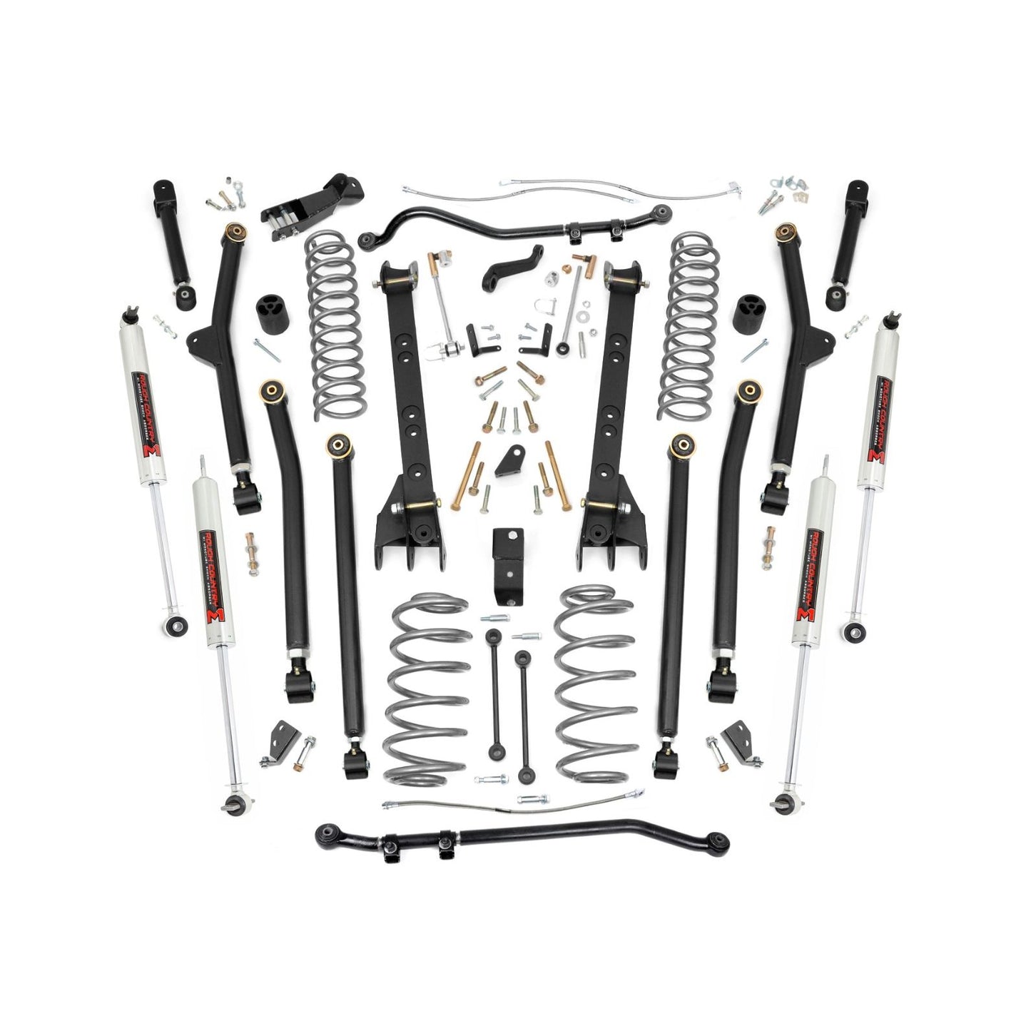 ROUGH COUNTRY 6 Inch Lift Kit | Long Arm | M1 | Jeep Wrangler TJ 4WD (1997-2006) | 65940