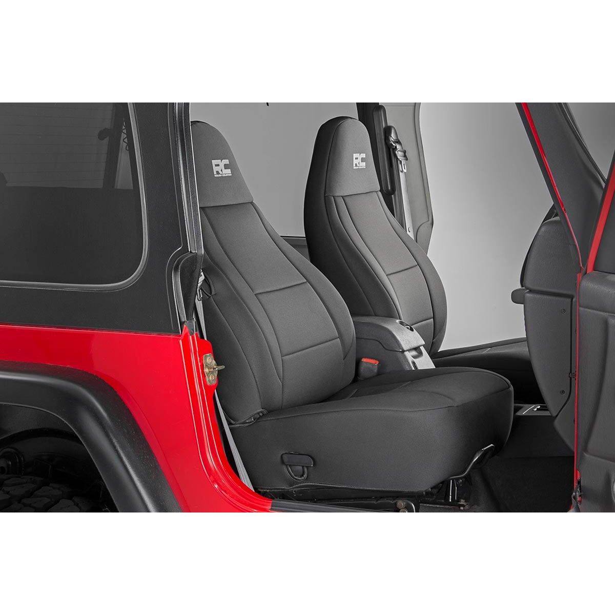 ROUGH COUNTRY Seat Covers | Front and Rear | Jeep Wrangler TJ 4WD (1997-2002) | 91000