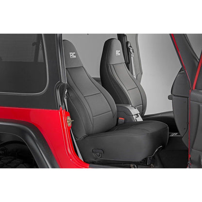 ROUGH COUNTRY Seat Covers | Front and Rear | Jeep Wrangler TJ 4WD (1997-2002) | 91000