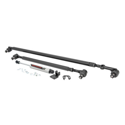ROUGH COUNTRY | HD Steering Kit  V2 Stabilizer Combo  Jeep Cherokee XJ/Comanche MJ/Wrangler TJ | 10613V2