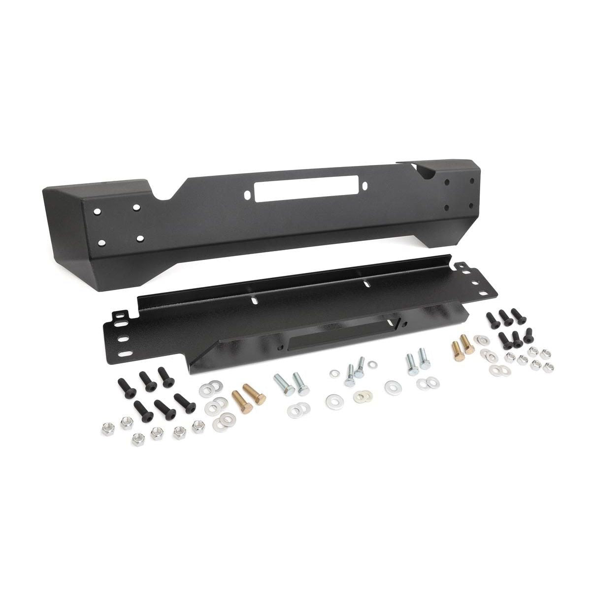 ROUGH COUNTRY Front Stubby Winch Bumper | Jeep Wrangler TJ (97-06)/Wrangler Unlimited (04-06)  | 1012