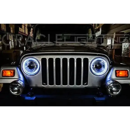 ORACLE Lighting | Surface Mount Headlight Halo Kit | Wrangler TJ | 3947-001, 3947-005, 3947-504
