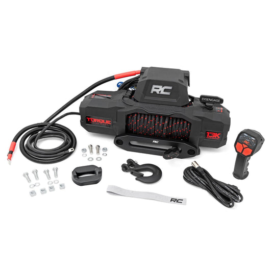 ROUGH COUNTRY 13000-Lb Pro Series Winch | Synthetic Rope | TS13000S