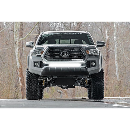 ROUGH COUNTRY LED Light Kit | Lower Grille Mount | 30" Black Single Row | Toyota Tacoma (16-23) | 70668