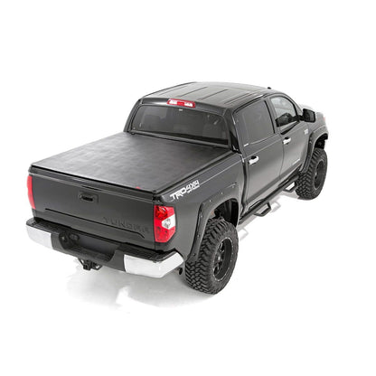 ROUGH COUNTRY Soft Tri-Fold Bed Cover | 6'7" Bed | Toyota Tundra 2WD/4WD (2007-2025) | 41419650A