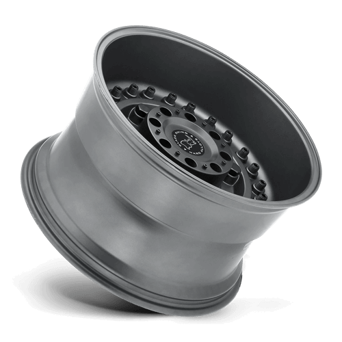 Black Rhino ARMORY Gun Black off-road wheel showcasing rugged design and tactical style, ideal for military-minded enthusiasts.