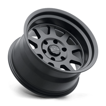 Black Rhino STADIUM Matte Black wheel showcasing a 10-spoke design for off-road performance.