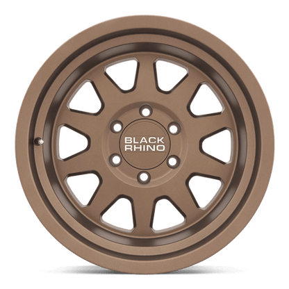 Black Rhino STADIUM Matte Bronze wheel featuring a 10-spoke design for off-road performance.