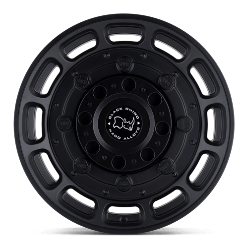 Black Rhino WARTHOG Matte Black wheel showcasing tactical design and performance features.