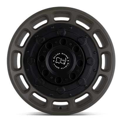 Black Rhino WARTHOG Matte Od Green W/ Black Center   wheel showcasing tactical design and utility