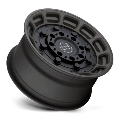 Black Rhino WARTHOG Matte Od Green W/ Black Center wheel showcasing tactical design and rugged performance.