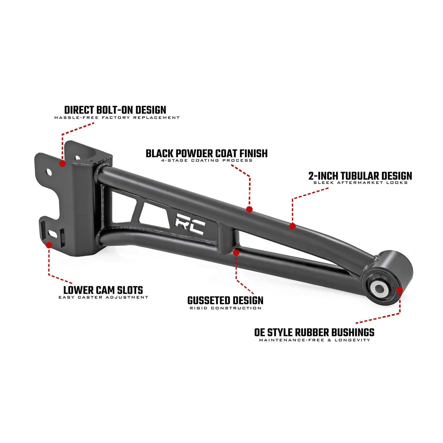 ROUGH COUNTRY Radius Arm Upgrade | Ford F-250/F-350 Super Duty 4WD (2005-2022) | 53600