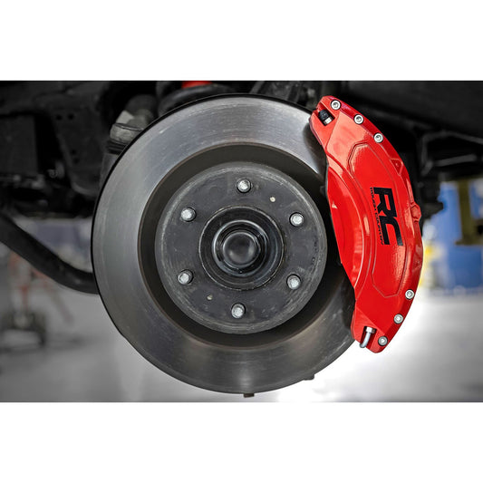 ROUGH COUNTRY Caliper Covers | Front and Rear | Red | Toyota Tundra 2WD/4WD (2022-2025) | 71152