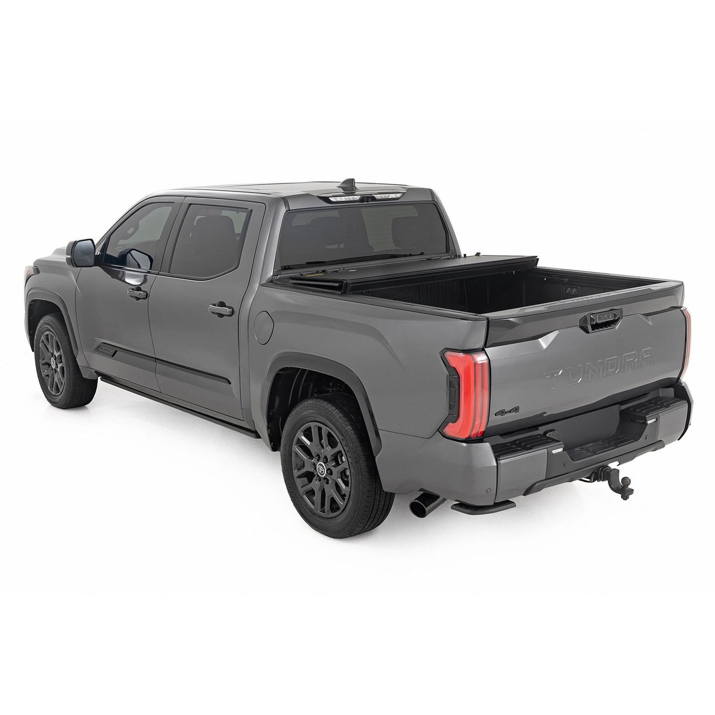 ROUGH COUNTRY Hard Tri-Fold Flip Up Bed Cover | 5'7" | Toyota Tundra 2WD/4WD (2022-2025) | 49514551
