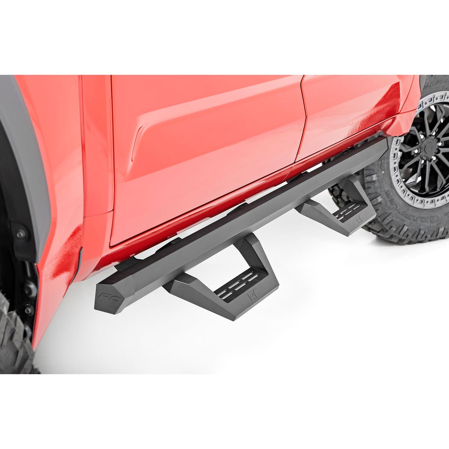ROUGH COUNTRY SRX2 Adj Aluminum Steps | CrewMax | Toyota Tundra 2WD/4WD (2022-2025) | 71070