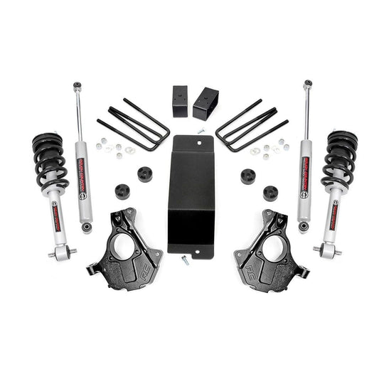 ROUGH COUNTRY 3.5 Inch Lift Kit | Alu/Stamp Steel LCA | N3 Strut | Chevy/GMC 1500 (14-18 & Classic) | 12132