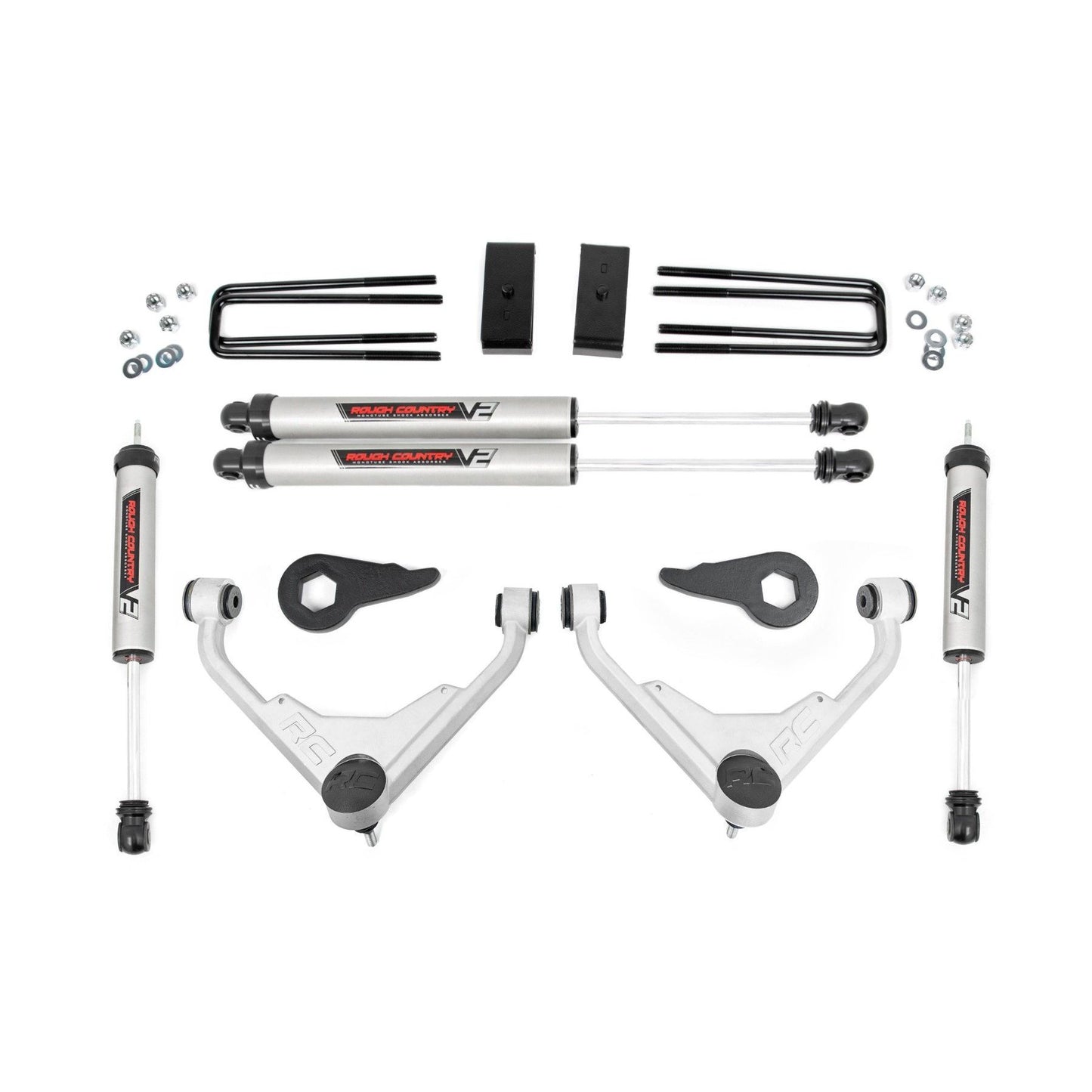 ROUGH COUNTRY 3 Inch Lift Kit | FT Code | V2 | Chevy/GMC Sierra/Silverado 2500 HD Suburban/Yukon XL 2500 (01-10) | 859670